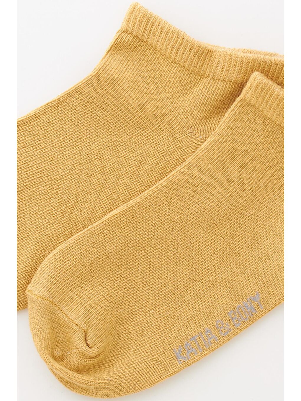 Sarı Çocuk Step Çorap Hardal-1