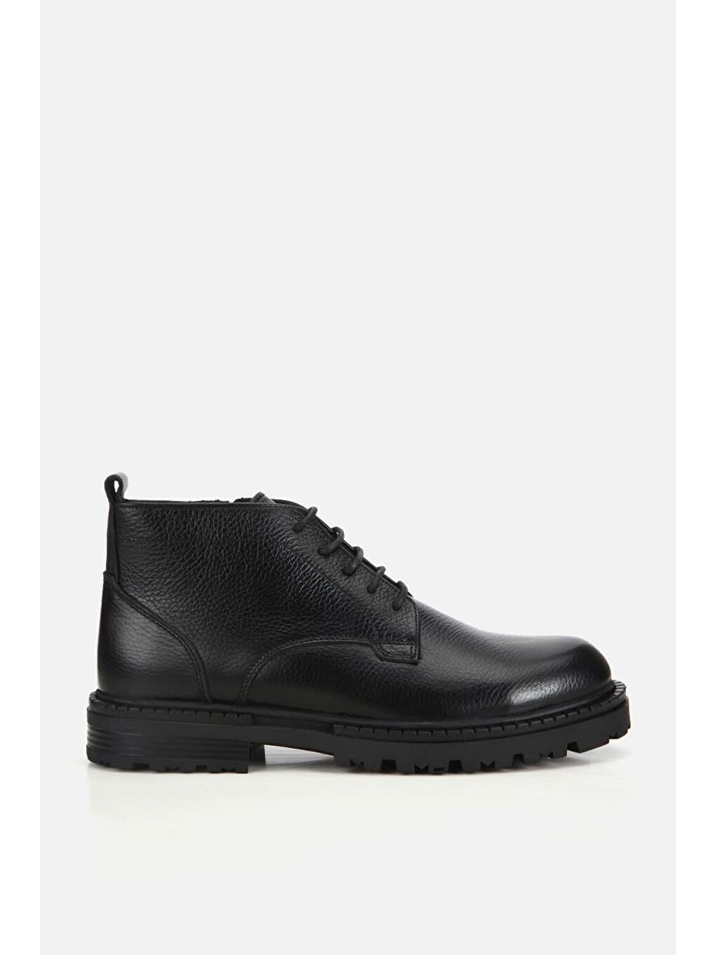 Erkek Deri Siyah Bağcıklıtermo Taban Casual Bot