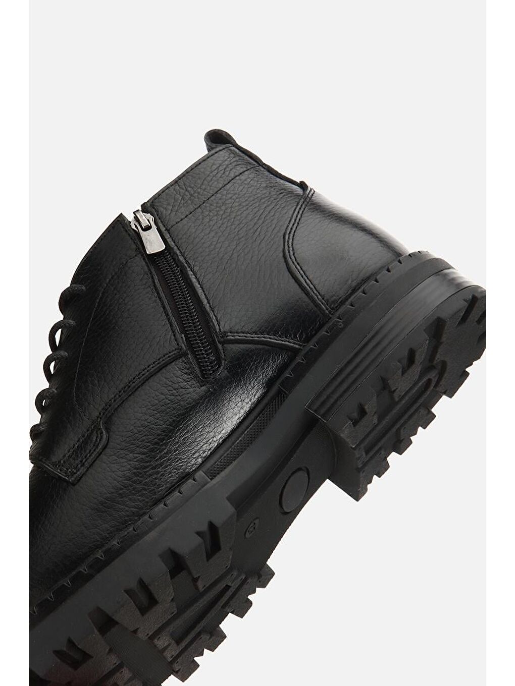 Erkek Deri Siyah Bağcıklıtermo Taban Casual Bot-6