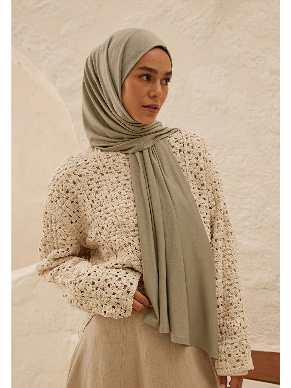 Penye Şal Metalik Gri-1