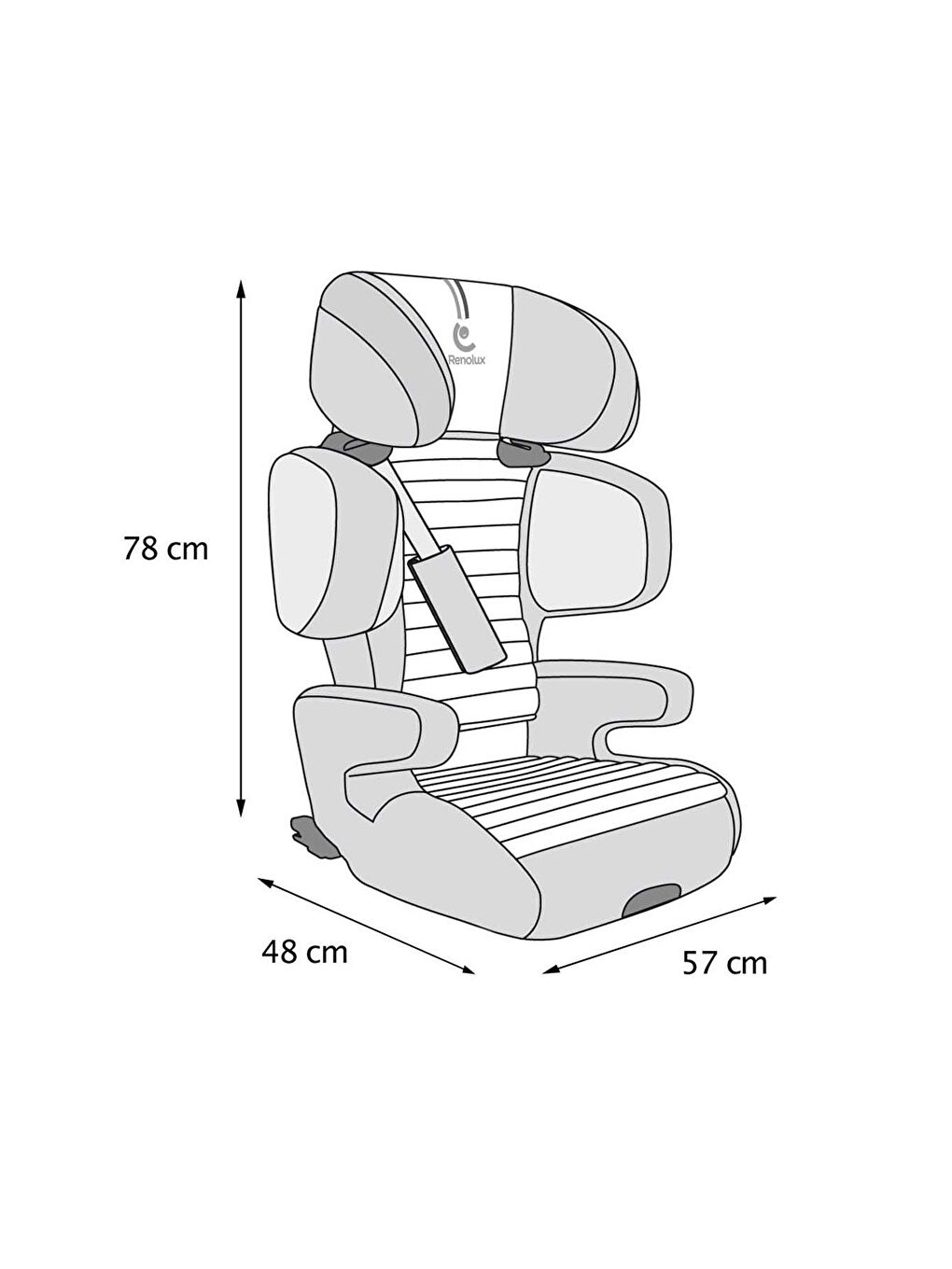 Renolux Lacivert Softness Isofix Oto Koltuğu 100 - 150 Cm (15-36 Kg) Oto Koltuğu Lacivert - 4