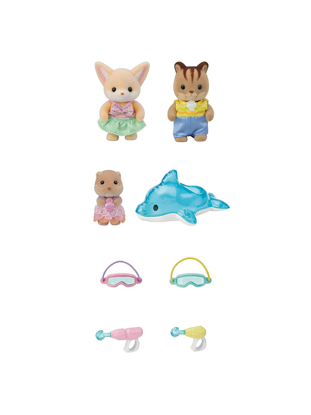 Sylvanian Families Renksiz Anaokulu Arkadaşları Havuz Eğlencesi Üçlüsü 5749 - 1