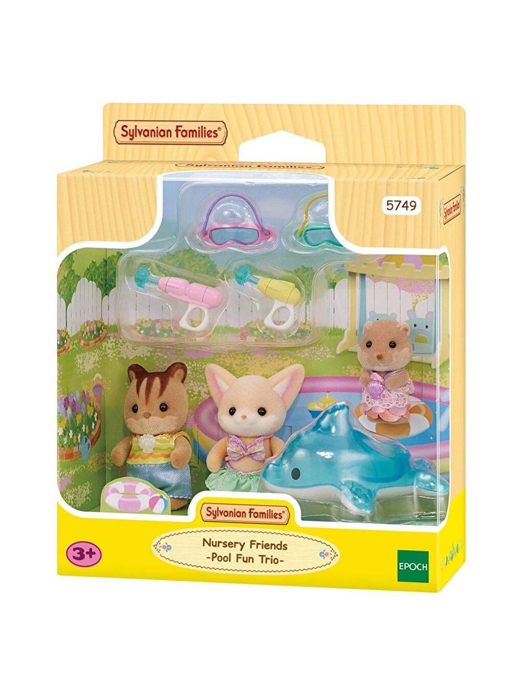 Sylvanian Families Renksiz Anaokulu Arkadaşları Havuz Eğlencesi Üçlüsü 5749 - 3