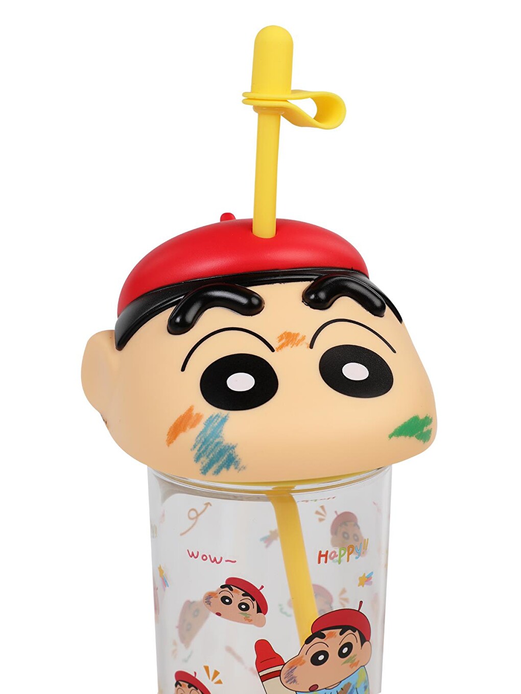 Crayon Shinchan Pipetli Matara 500 Ml - Sarı-1