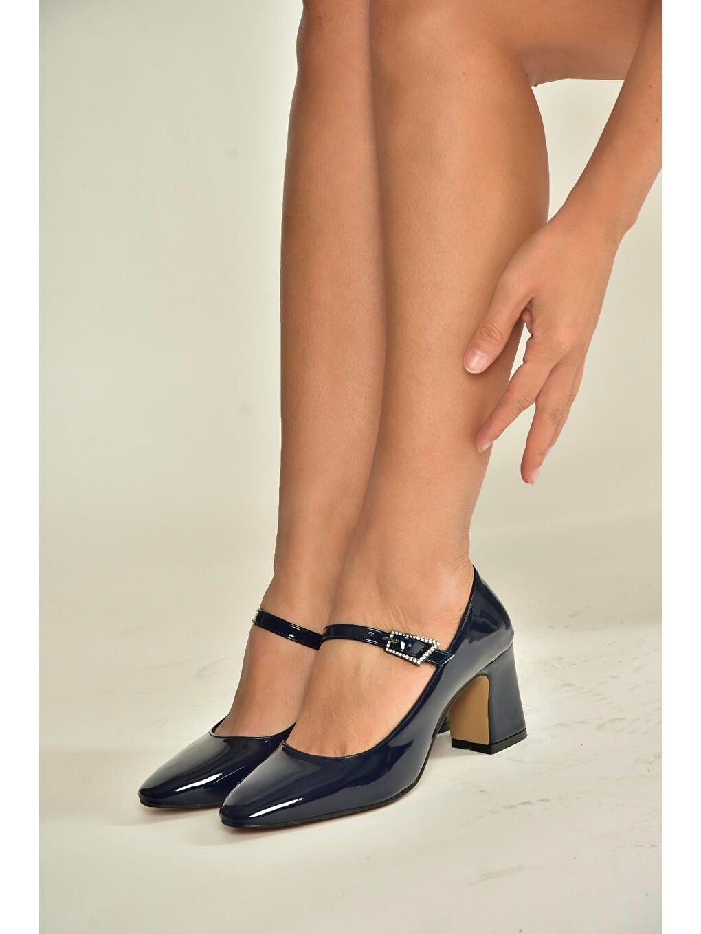 Lacivert Kadın Topuklu Ayakkabı V250670708-1