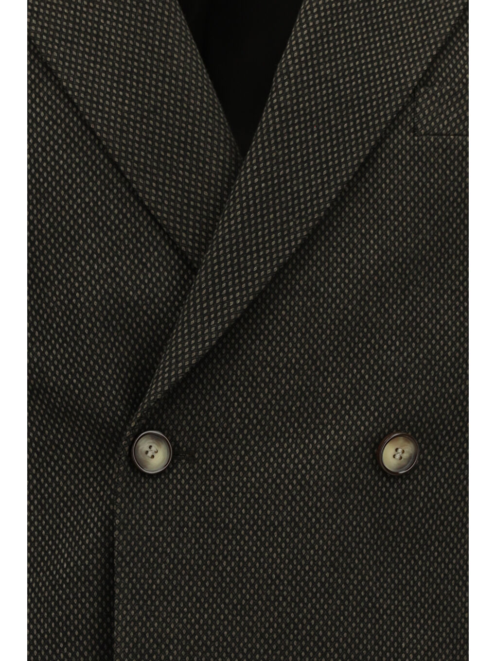 Kahverengi Regular Fit Desenli Elastanlı Kruvaze Ceket-2