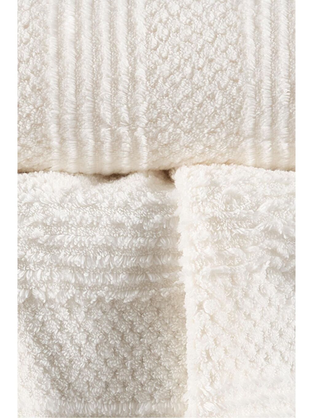 Beyaz Lavin %100 Premium Pamuk El Havlusu 50x90cm-1