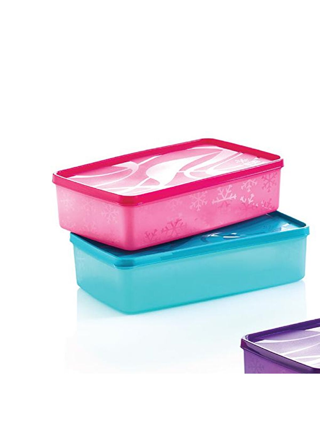 Karışık Alaska Dikdörtgen Derin Dondurucu Saklama Kabı - Asorti - 2,1 lt-2