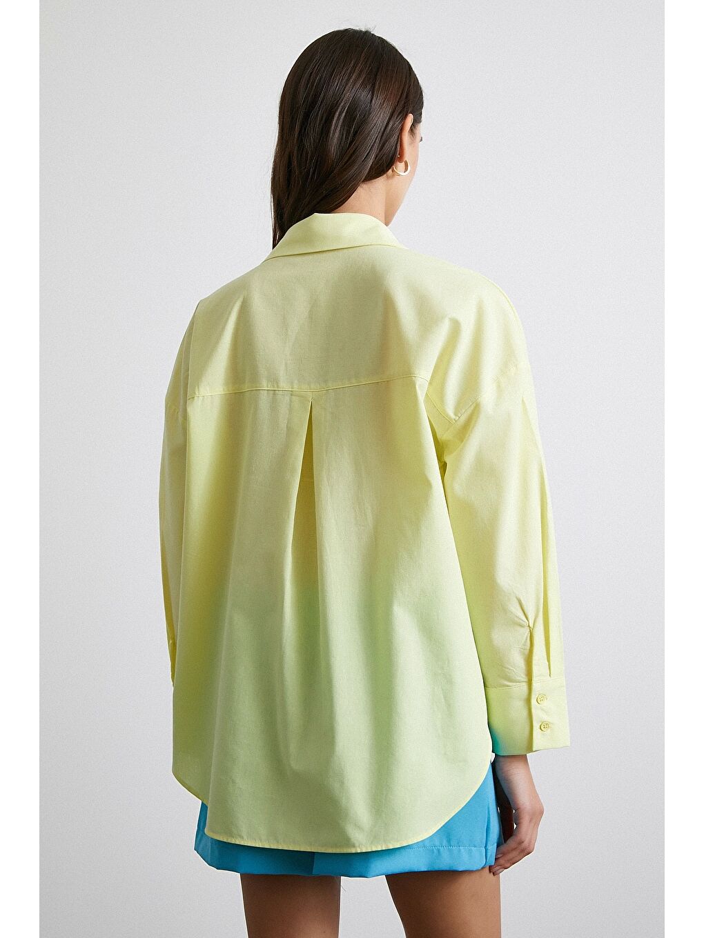 Must Have Poplin Gömlek Sarı-2