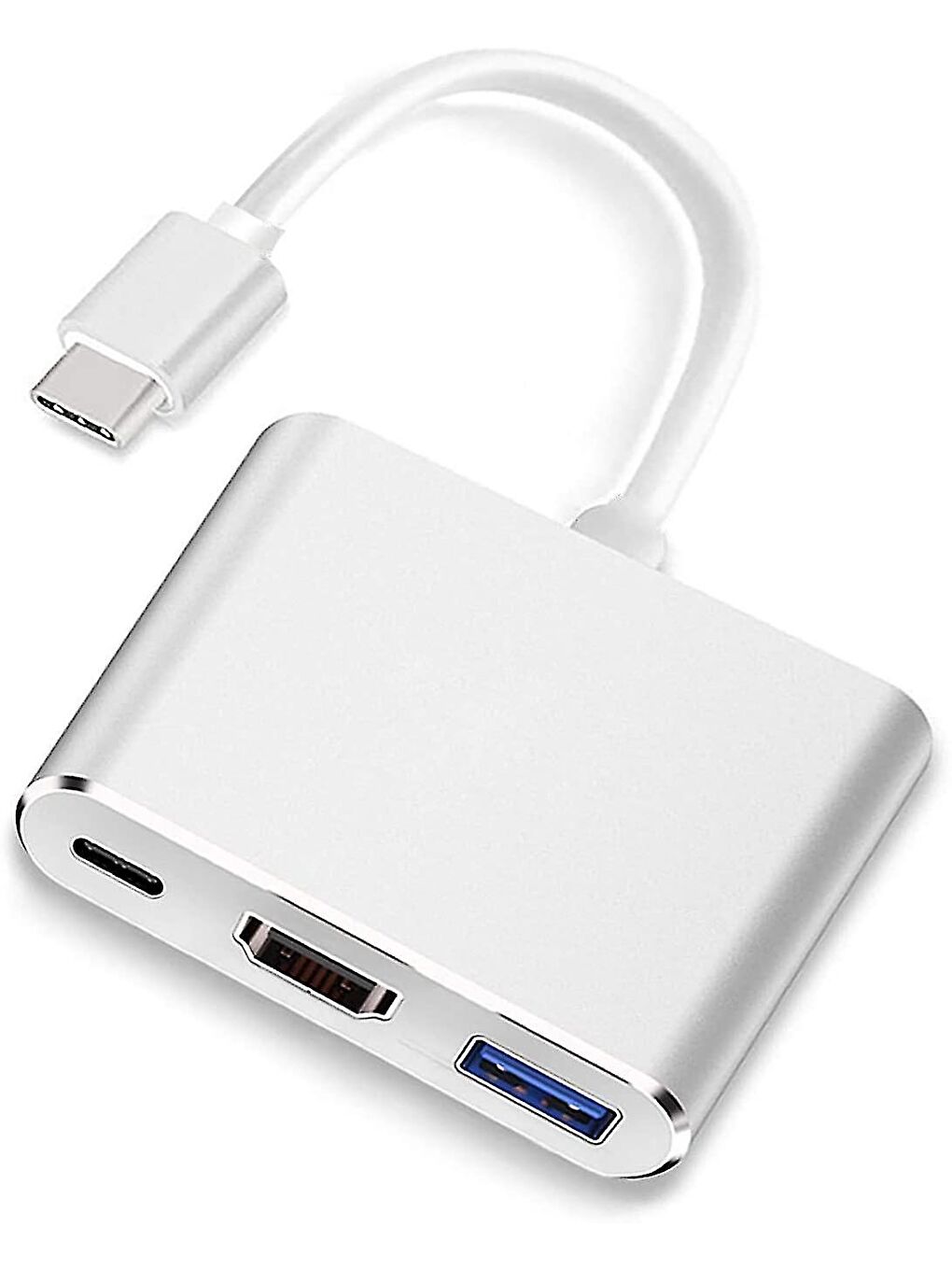 3'in 1 Type-C to Hdmi 4K USB 3.0 Çevirici Dönüştürücü Adaptör