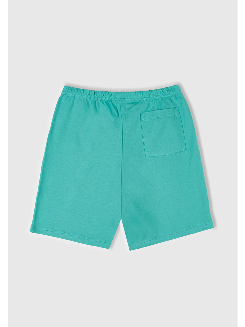 Erkek Çocuk Turkuaz Yazı Baskılı T-Shirt ve Şort Pijama Takım-1