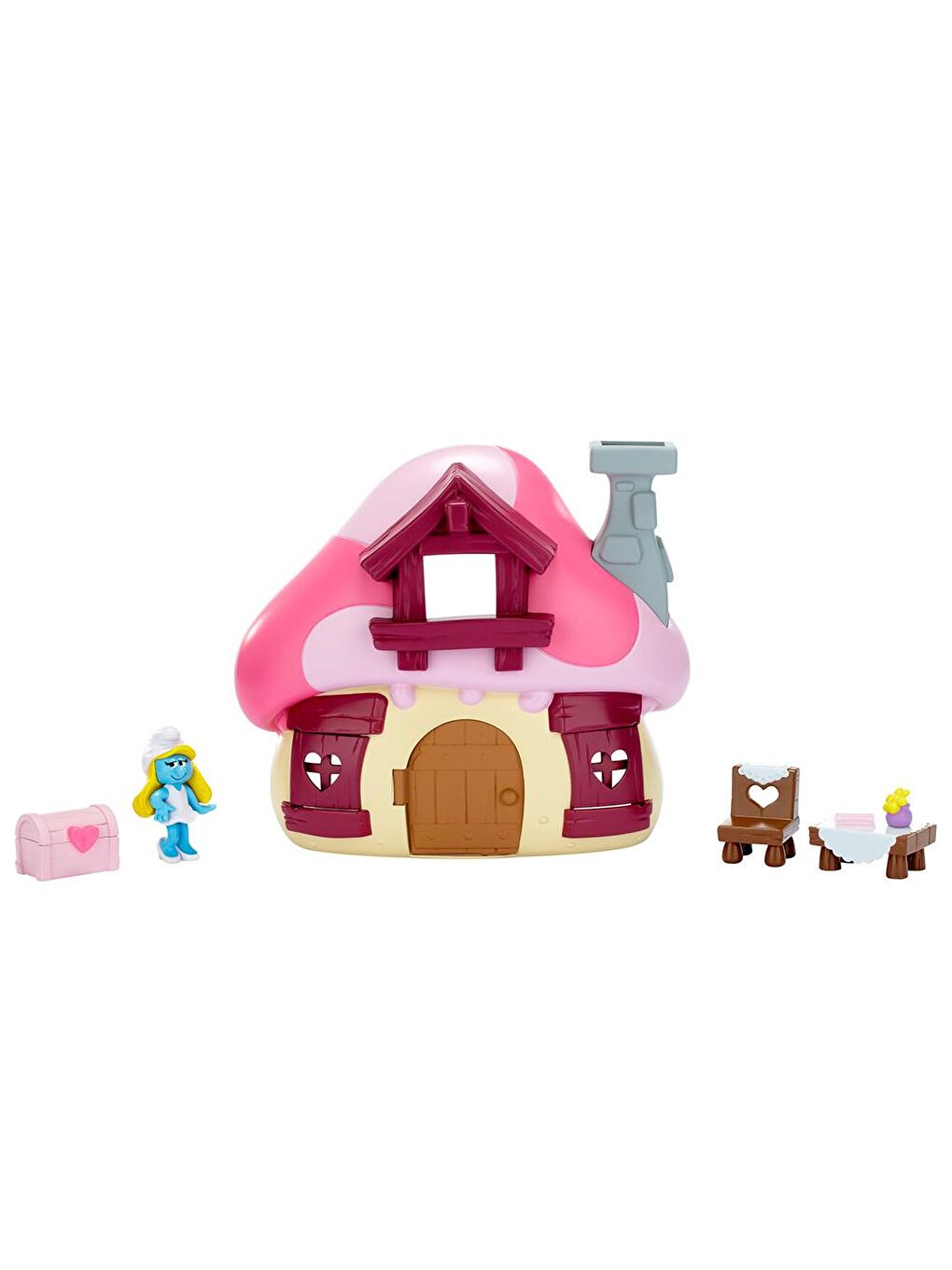 Jakks Pacific Renksiz Şirinler Şirine’nin Mantar Evi Oyun Seti