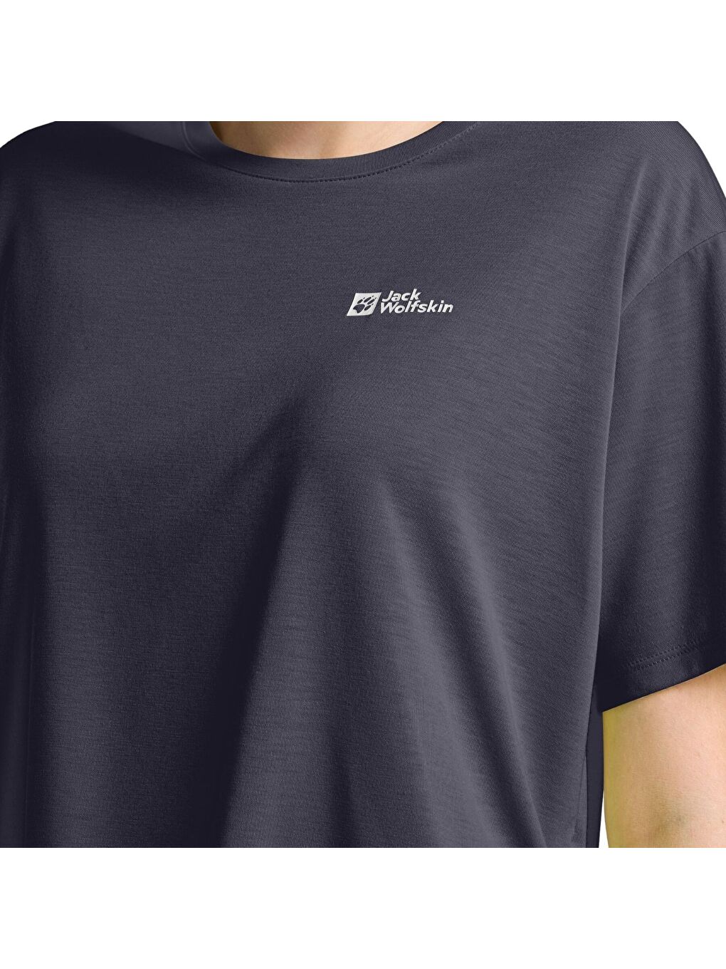 Lacivert Vonnan Crop T Kadın Mavi Tişört-2