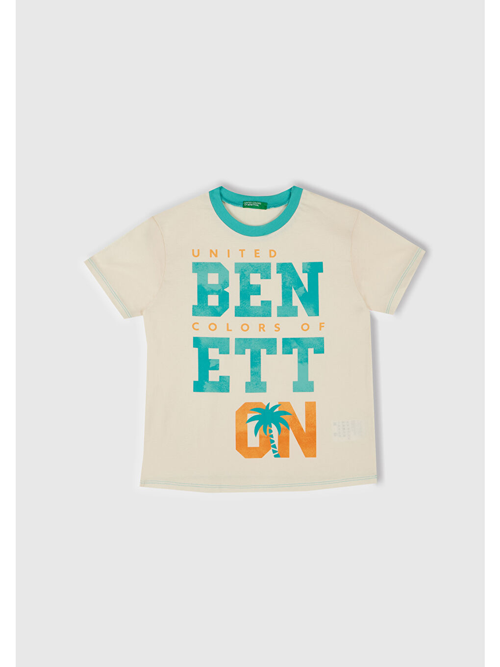 Erkek Çocuk Turkuaz Yazı Baskılı T-Shirt ve Şort Pijama Takım-6