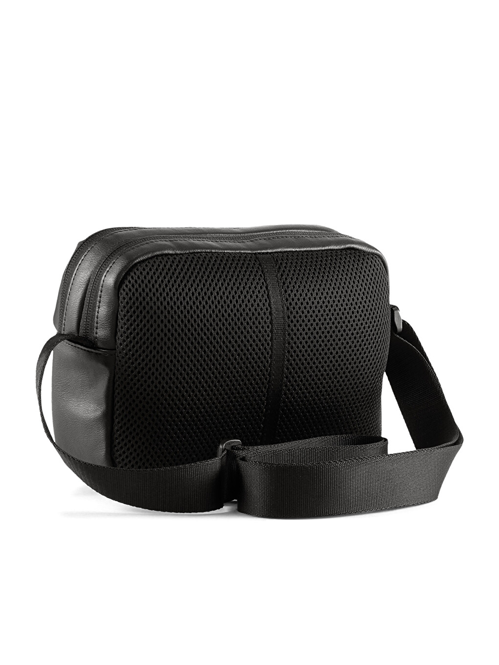 Essentials Pu Crossbody Siyah Omuz Çantası-1