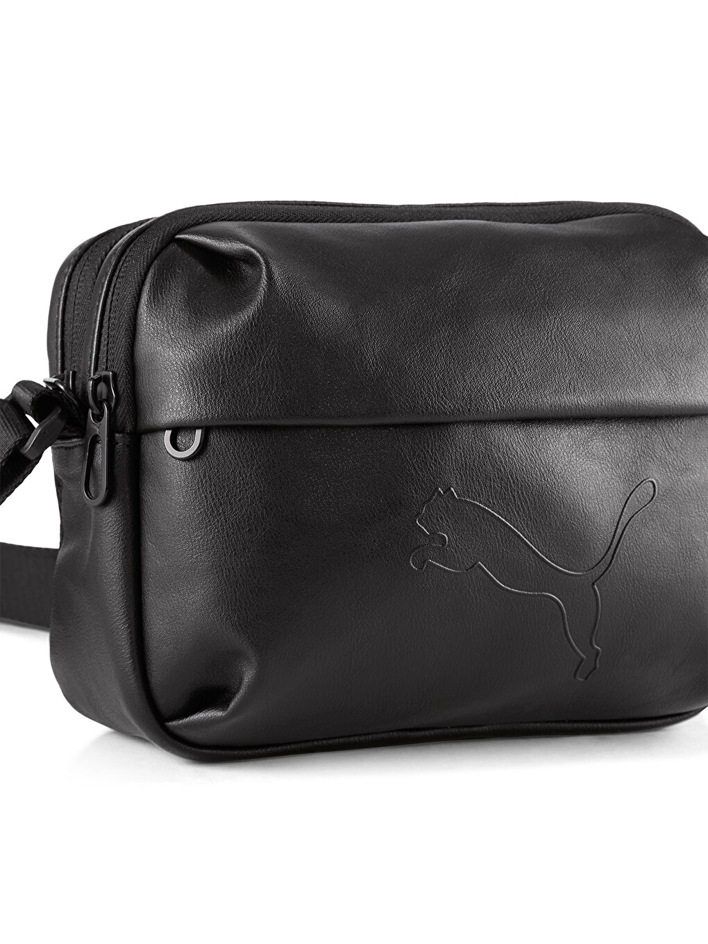 Essentials Pu Crossbody Siyah Omuz Çantası-2