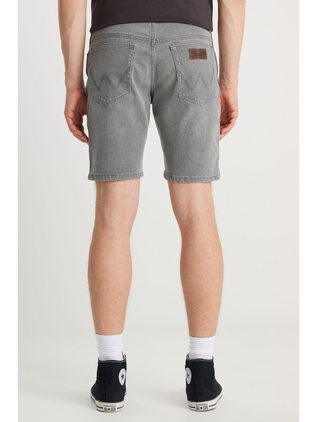 Gri Regular Fit Rahat Kesim Esnek Texas Jean Şort-3