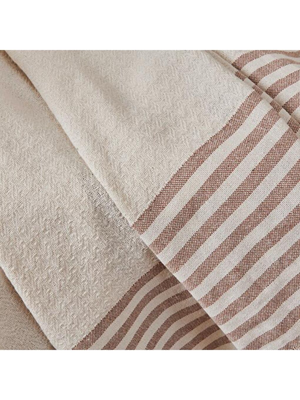 Ekru Natürel Koltuk Örtüsü - 180x210 cm-1