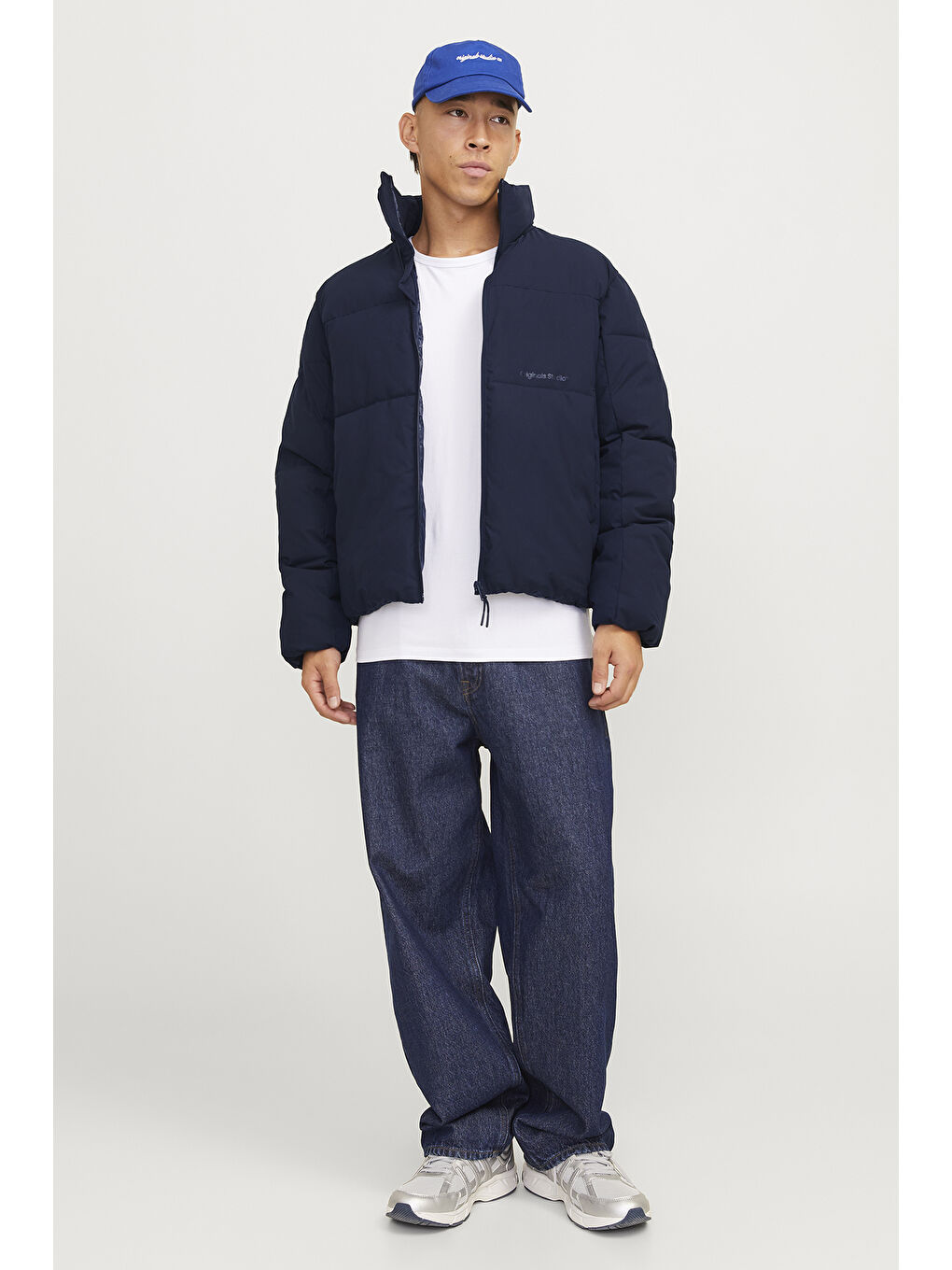 Lacivert Originals Jorvesterbro Dik Yaka Kapitoneli Şişme Mont 12267055-1