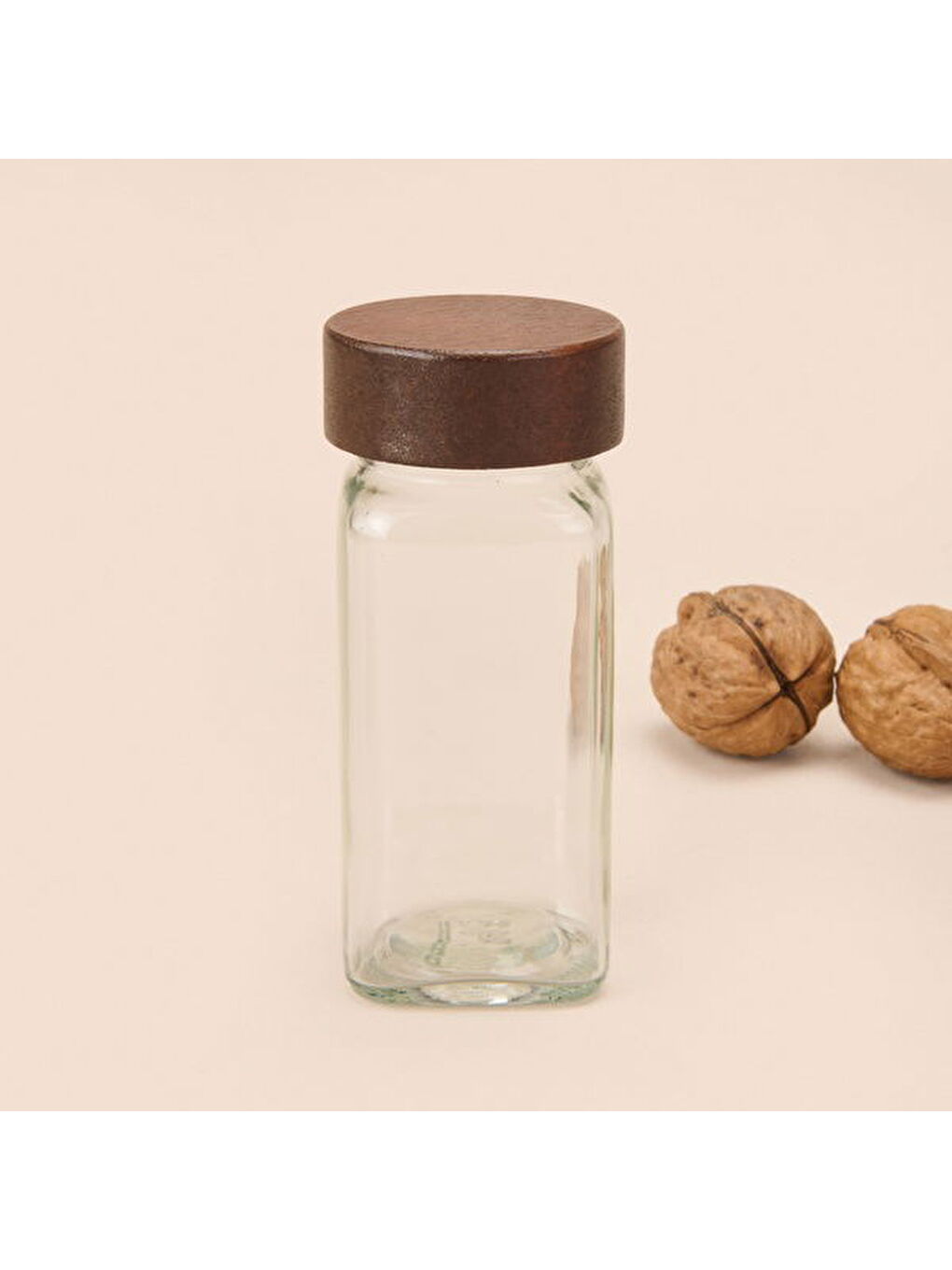 Akasya 12'li Baharatlık Seti - Şeffaf / Kahverengi- 120 ml-1