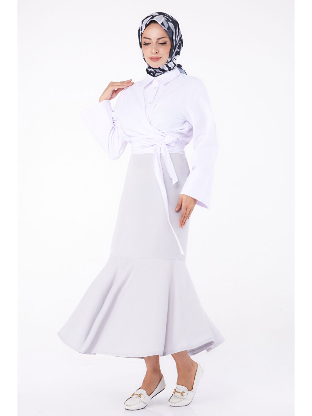 Etek Açik Gri - 23644