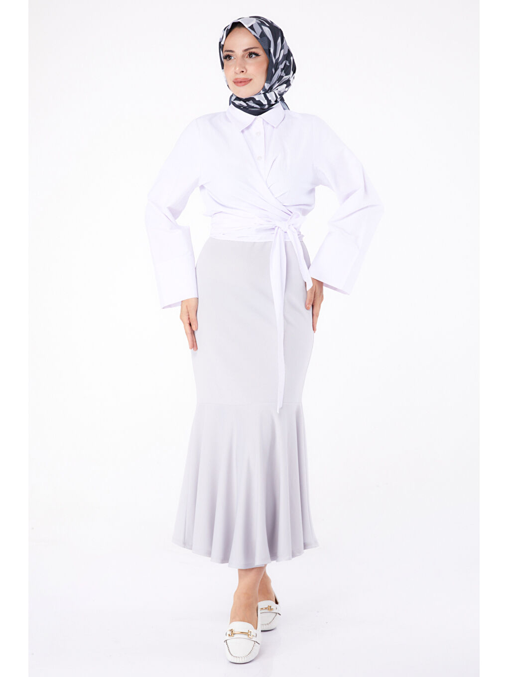 Etek Açik Gri - 23644-1