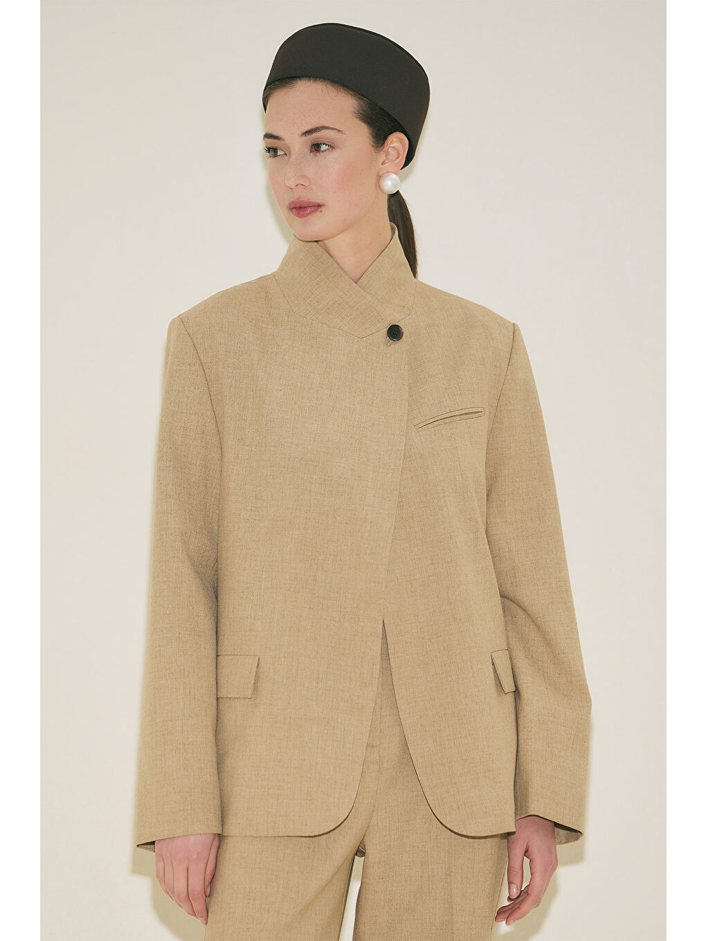 Kahverengi Mılanda Blazer Ceket Camel-3