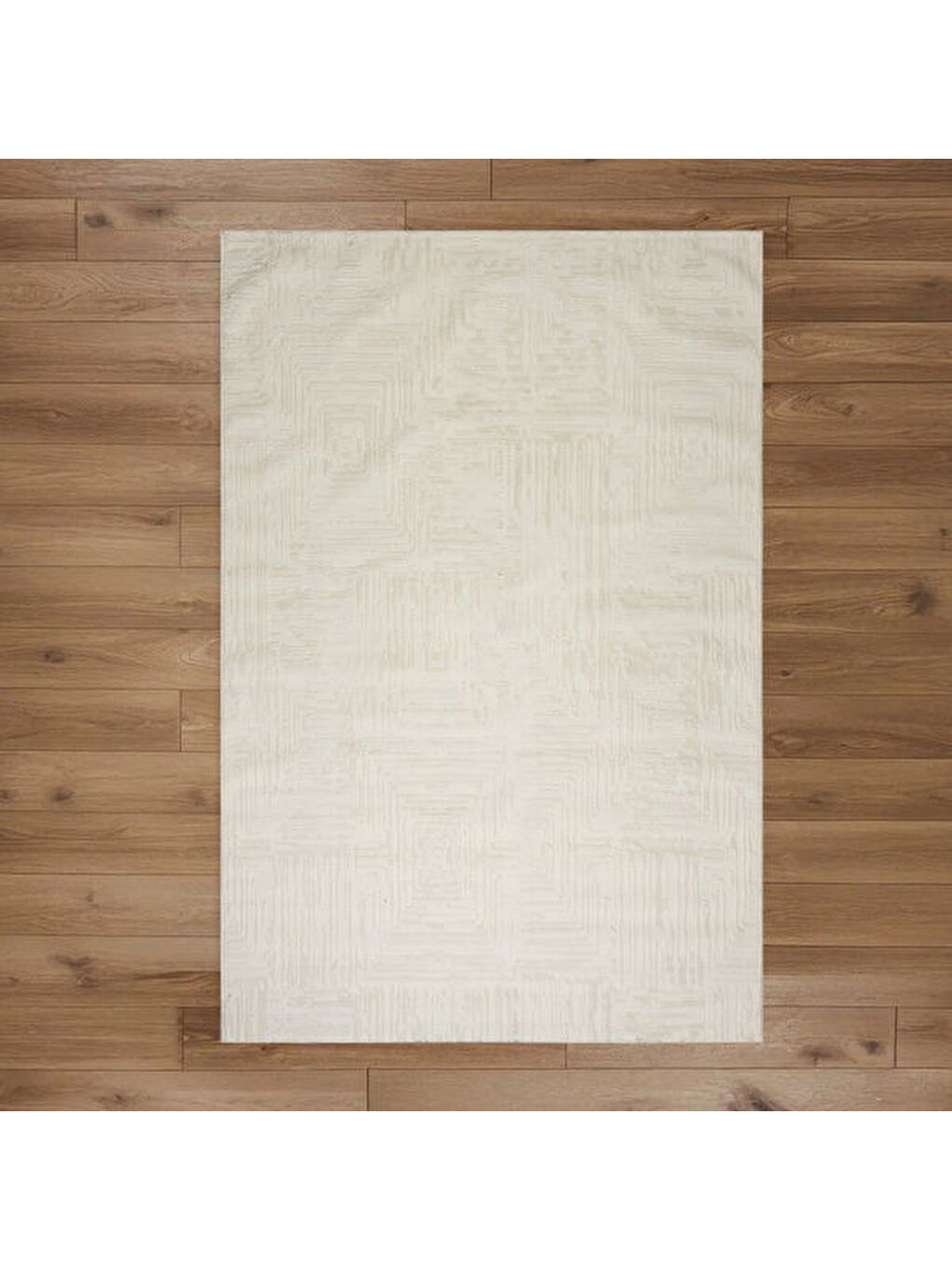Ekru Soft Reine Dekoratif Halı - Krem - 160x230 cm