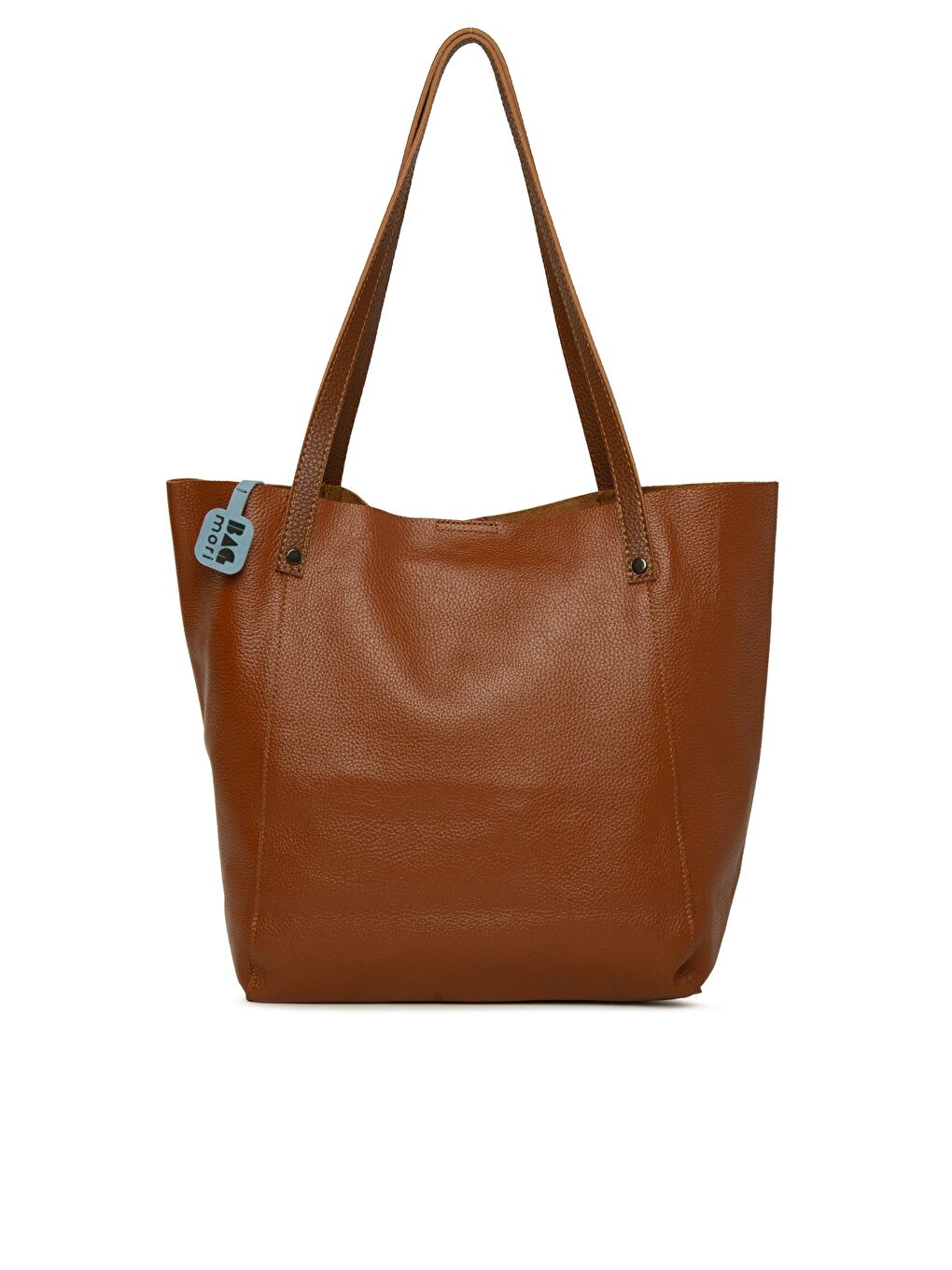 Kahverengi Gerçek Deri Cepli Salaş Tote Çanta-2