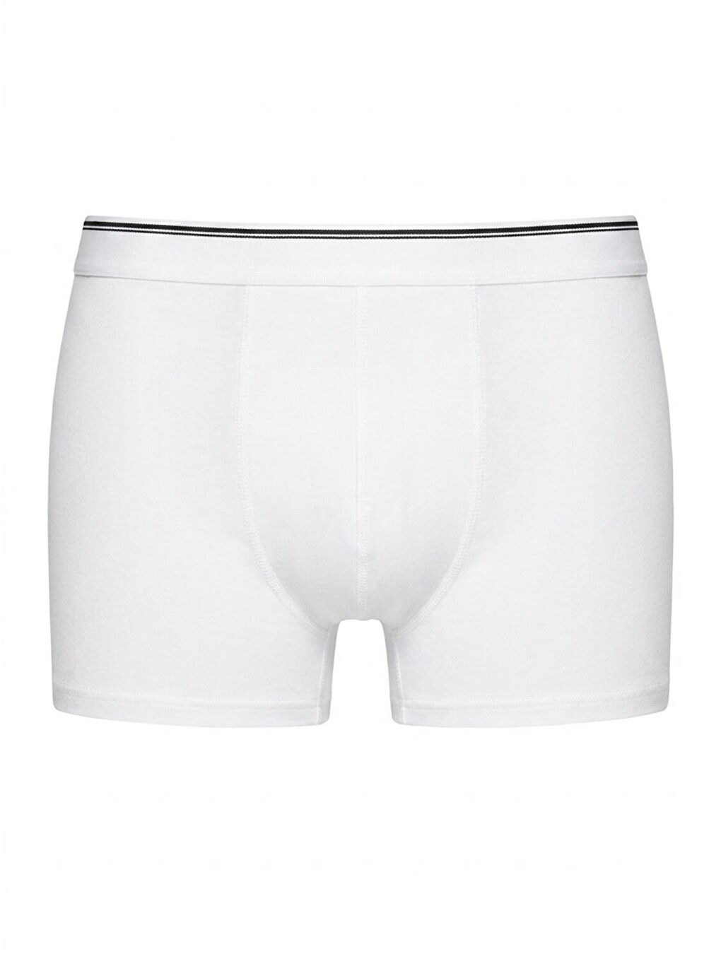 Beyaz Thin Line Erkek Boxer
