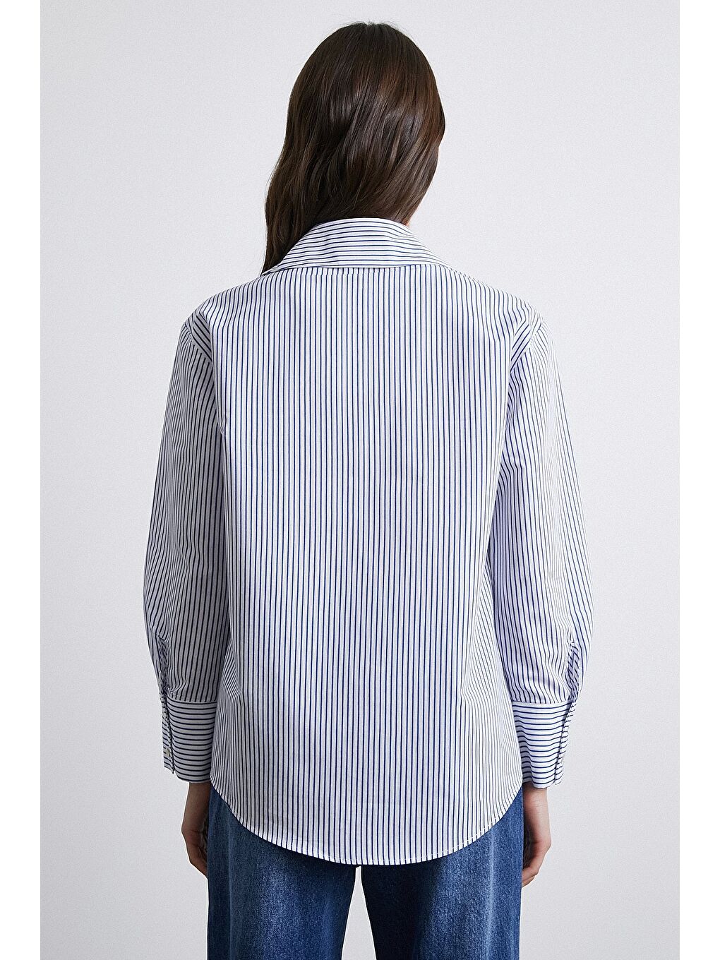 Gemici Desenli Gömlek Beyaz-2