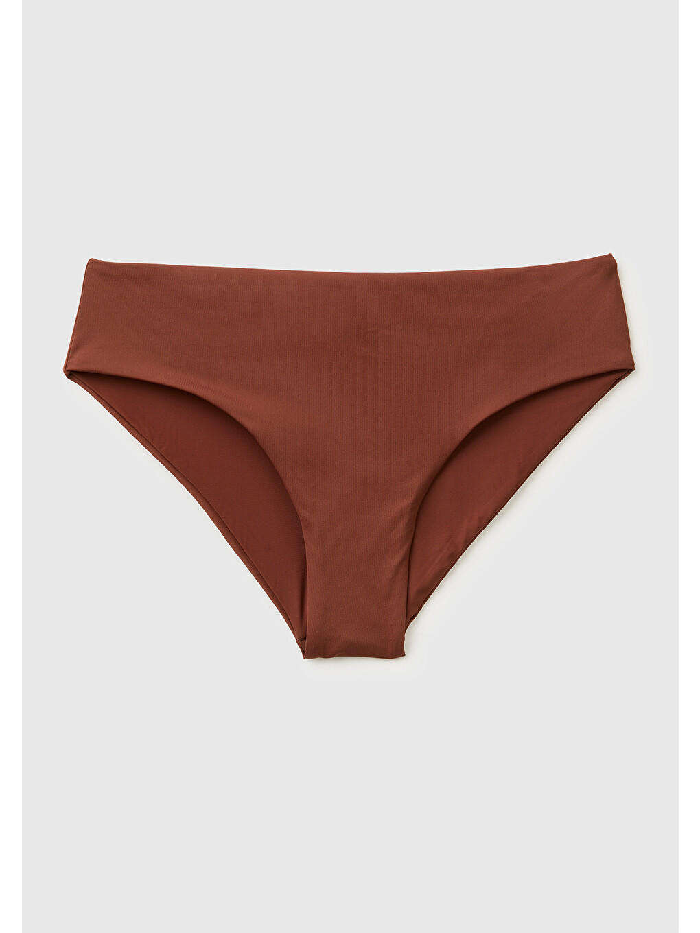 Kadın Koyu Kahverengi Arkası Logo Detaylı Bikini Altı