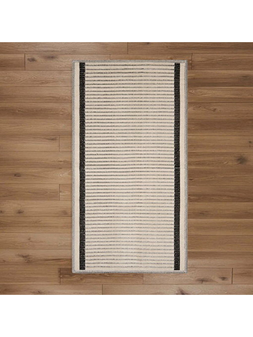 Soft Linya Dekoratif Halı - Ekru - 80x150 cm