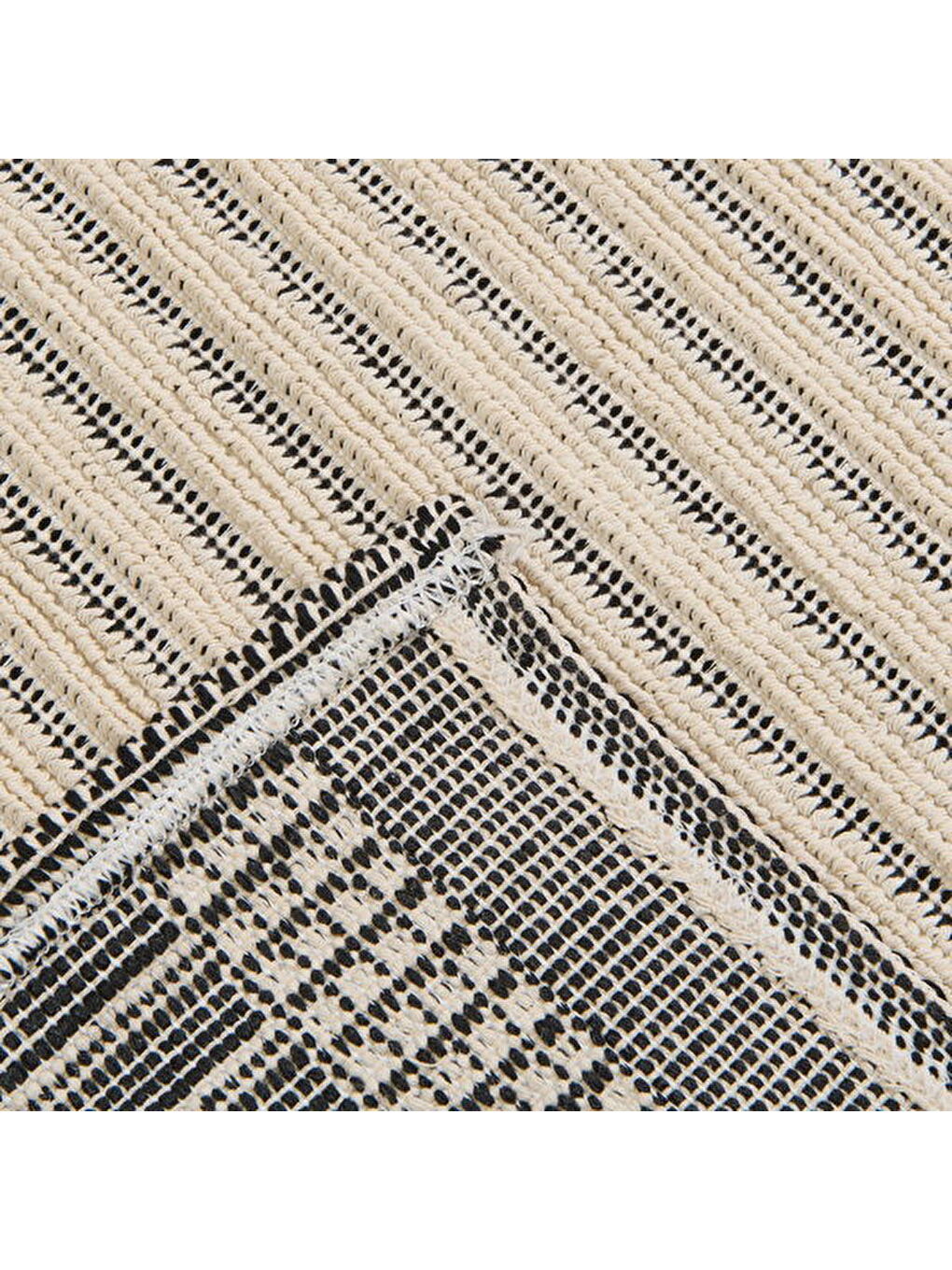 Soft Linya Dekoratif Halı - Ekru - 80x150 cm-3