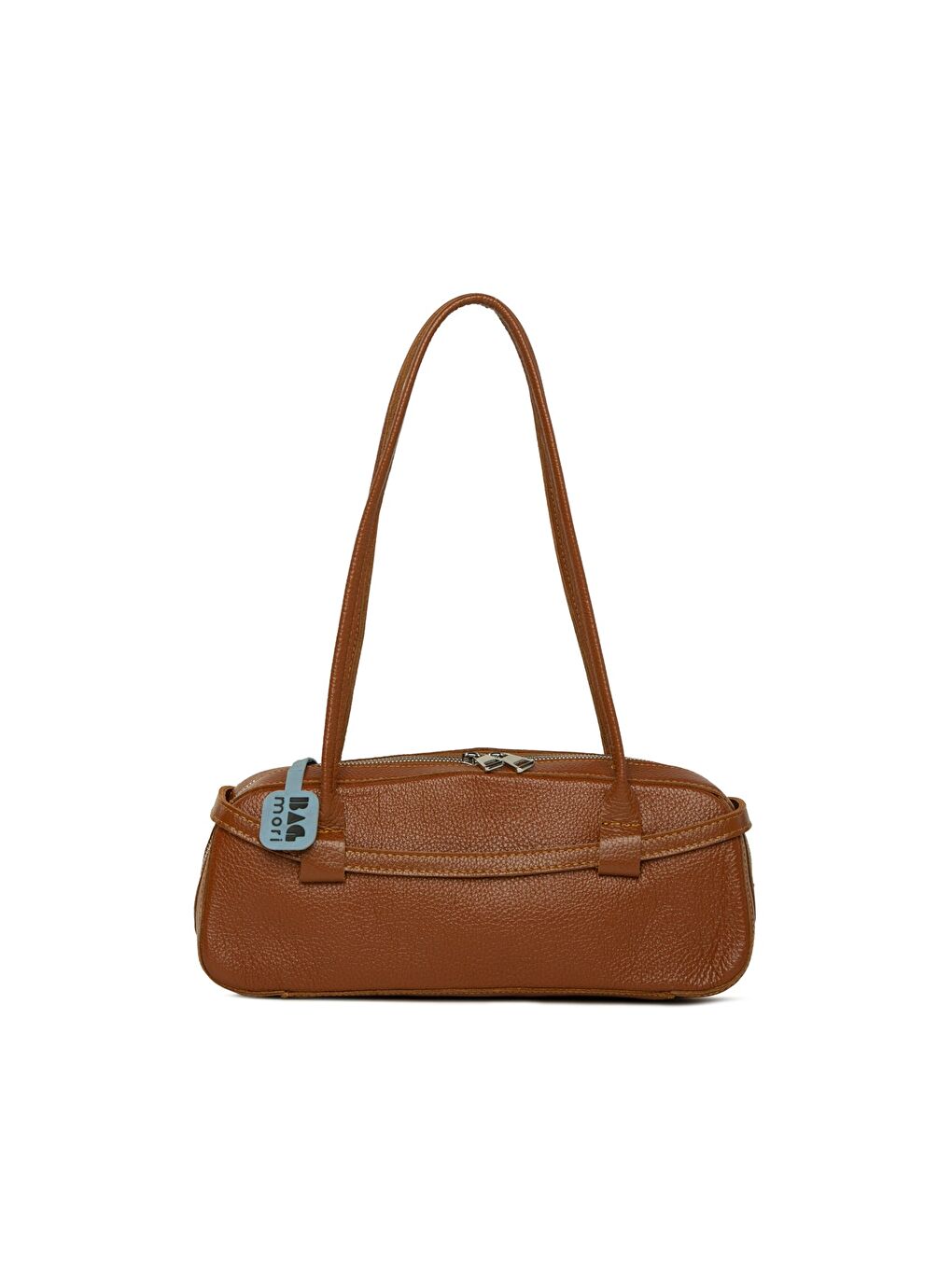 Kahverengi Gerçek Deri Kemerli İnce Askılı Çanta-2