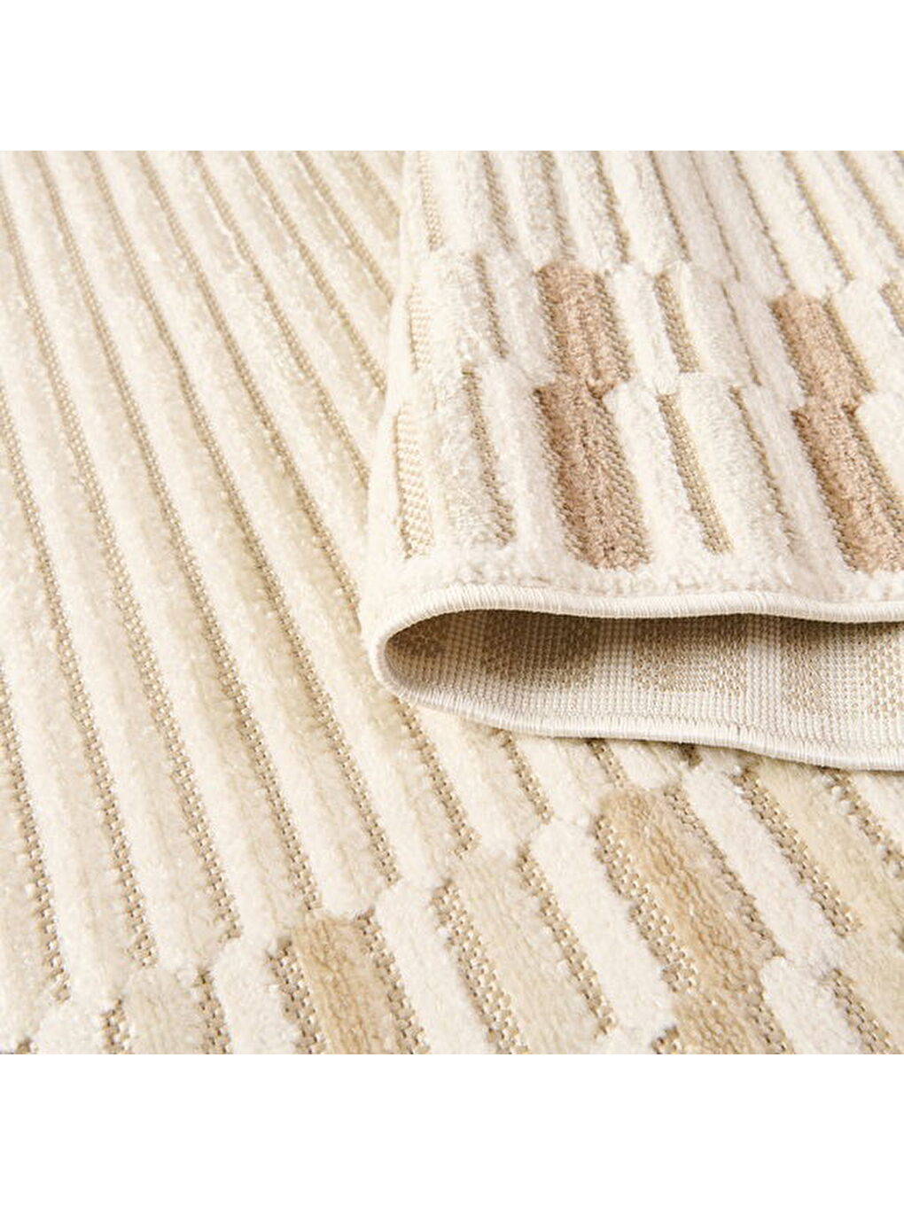 Soft Mono Tozumaz Antialerjik Halı - Bej - 120x180 cm-3