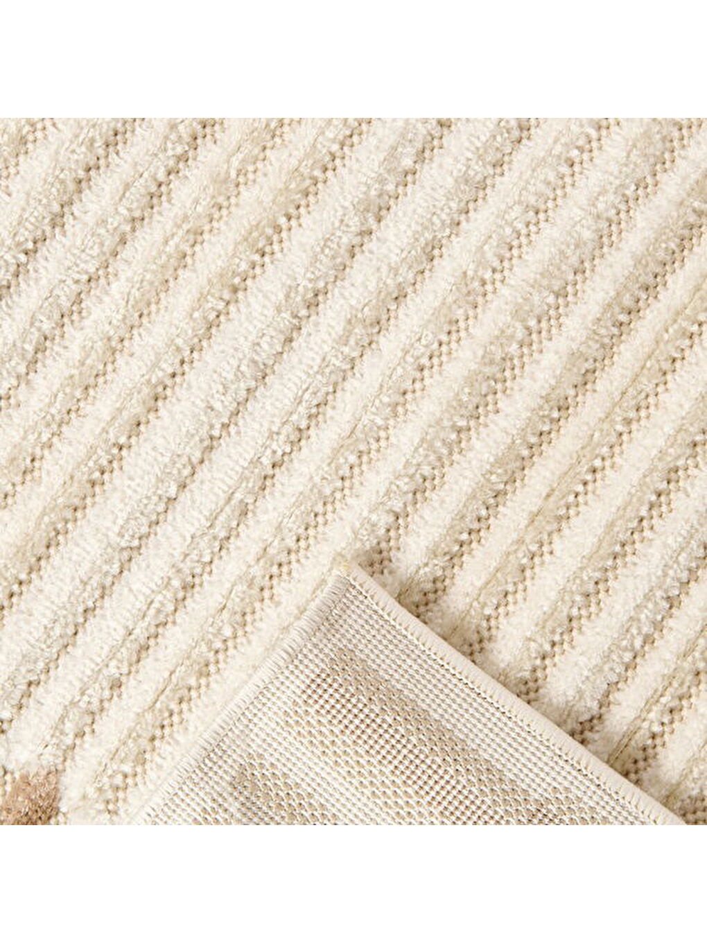 Soft Mono Tozumaz Antialerjik Halı - Bej - 120x180 cm-4