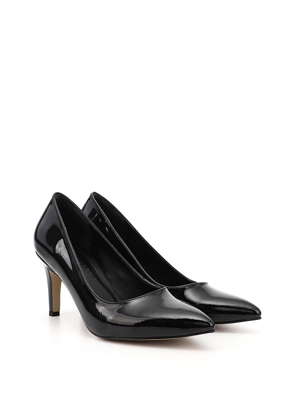 Kırmızı Kadın BAKIR-SİYAH Sivri Burun İnce Ökçe Topuklu Stiletto-1