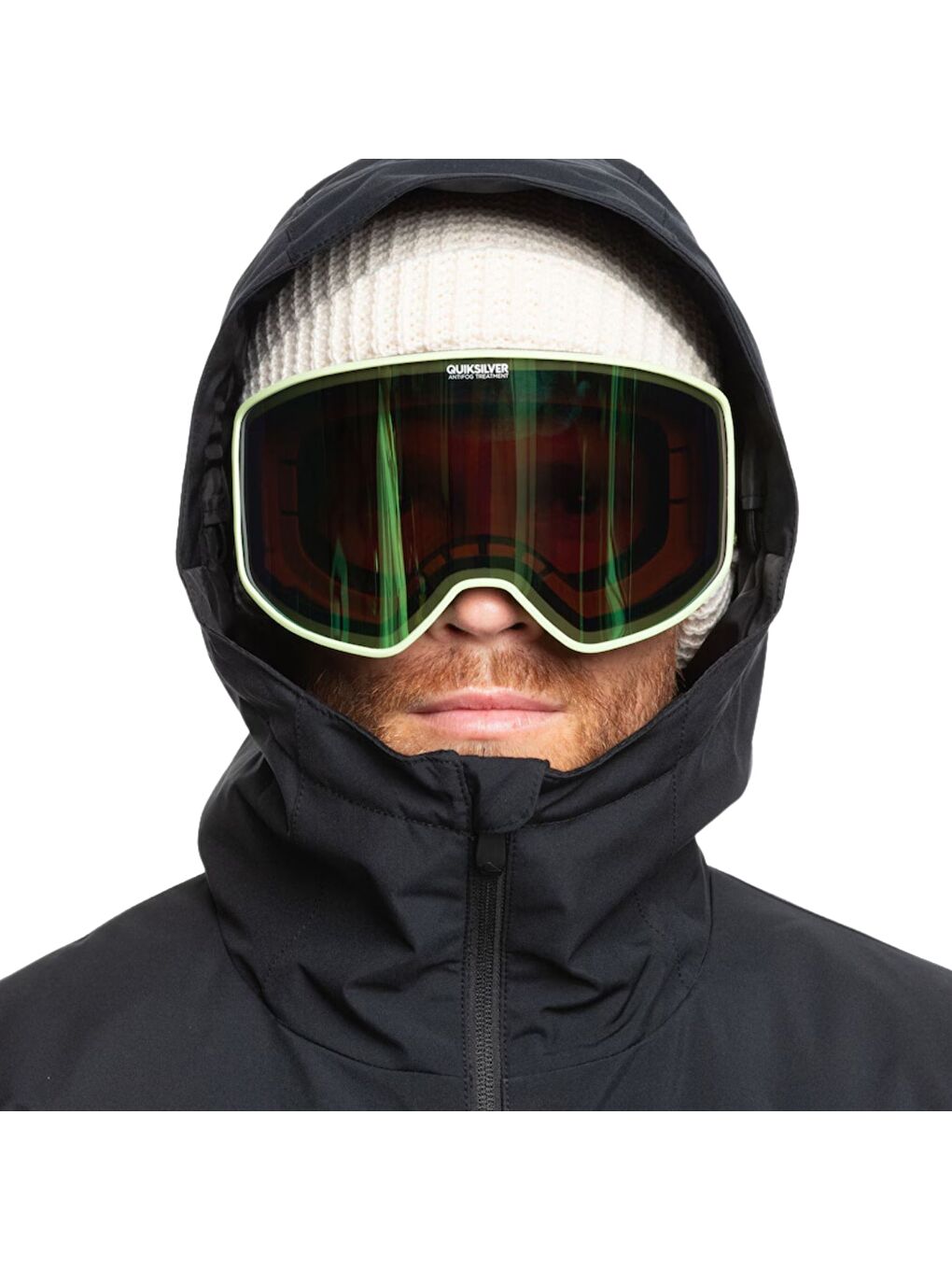 Siyah Mission Block Jk Erkek Yeşil Snowboard Kayak Montu-2