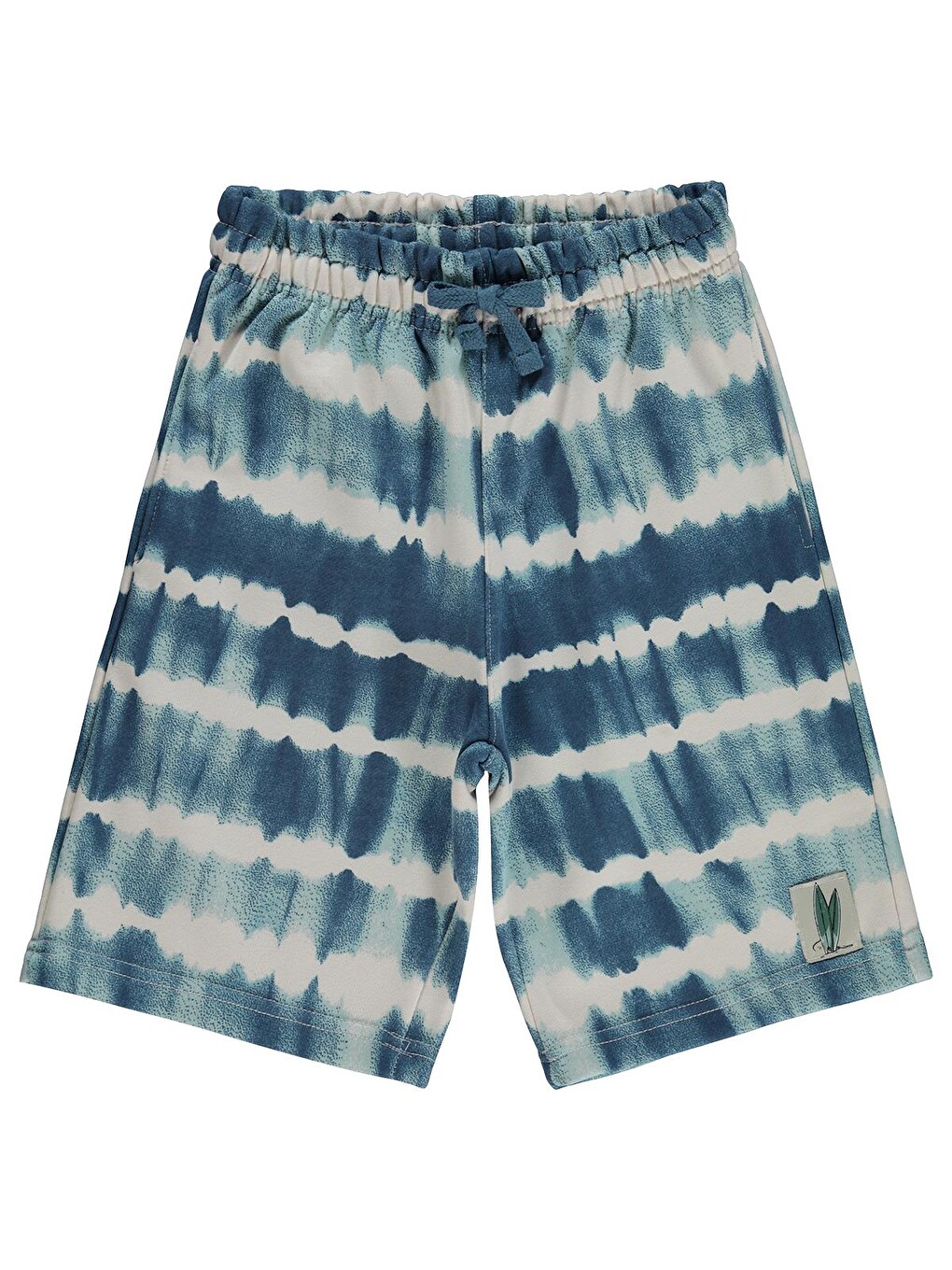 Petrol Boys Batik Desenli 6-9 Yaş Şort - Yeşil