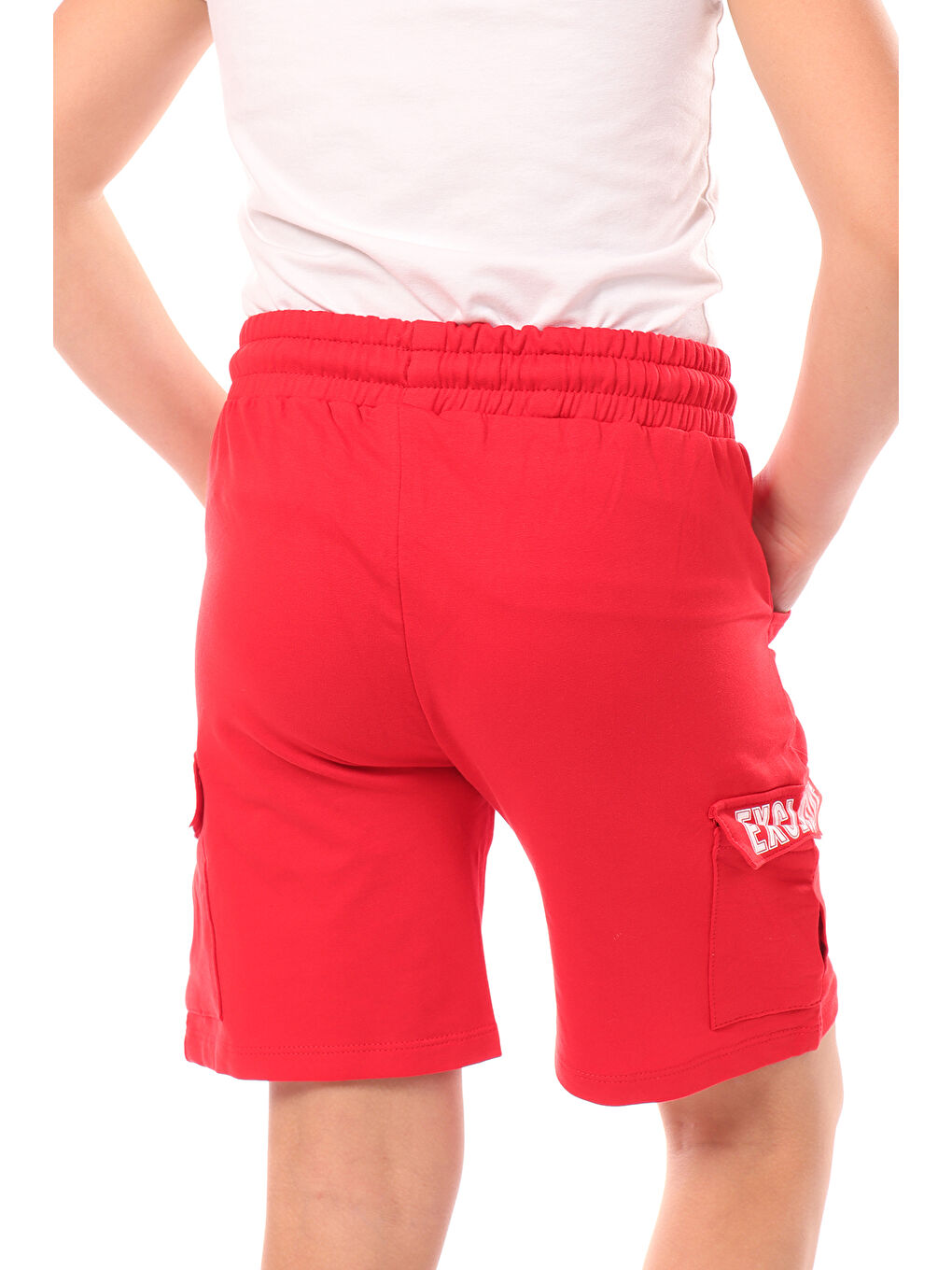 Kırmızı Erkek Çocuk Exclusive Baskılı Şort-1