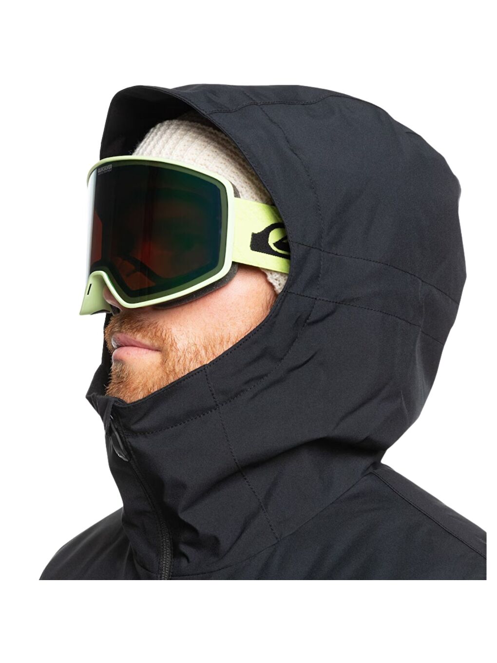 Siyah Mission Block Jk Erkek Yeşil Snowboard Kayak Montu-4