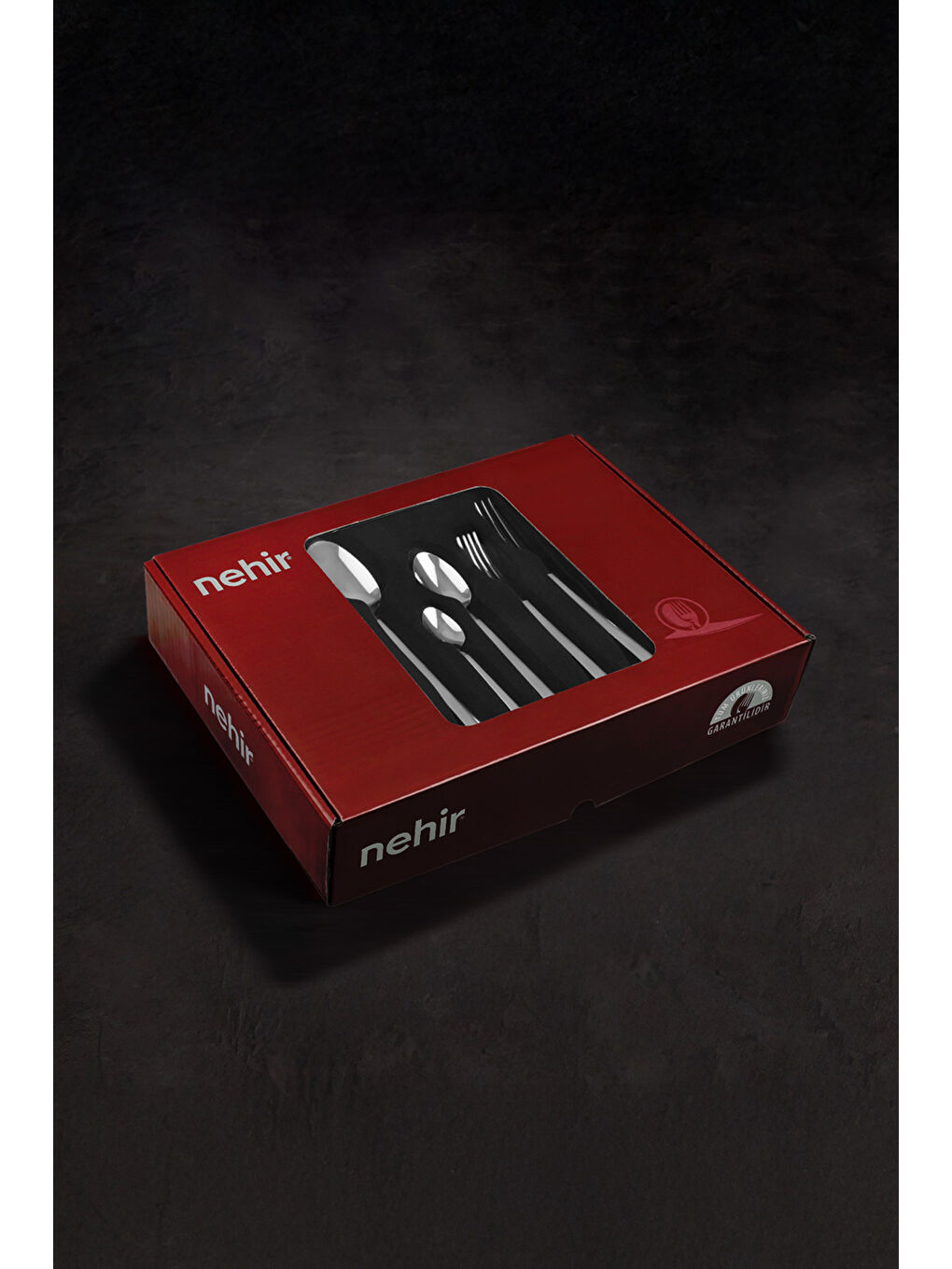 Gri Sultan Sade 12 Kişilik 72 Parça Kutulu Çatal Kaşık Bıçak Takımı-3