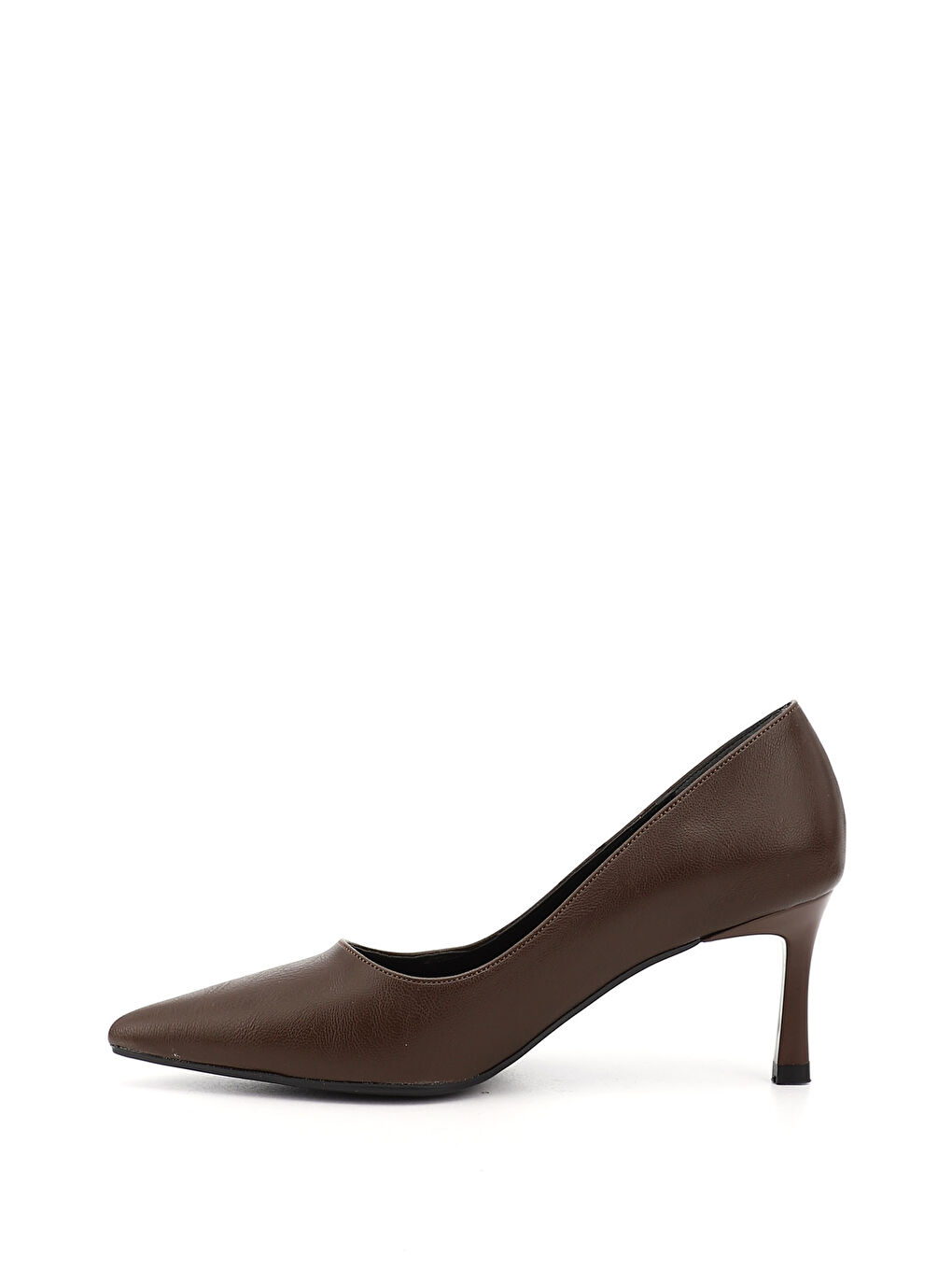 Kahverengi Kadın ÇİKOLATA KAHVE Sivri Burun İnce Topuklu Stiletto-2