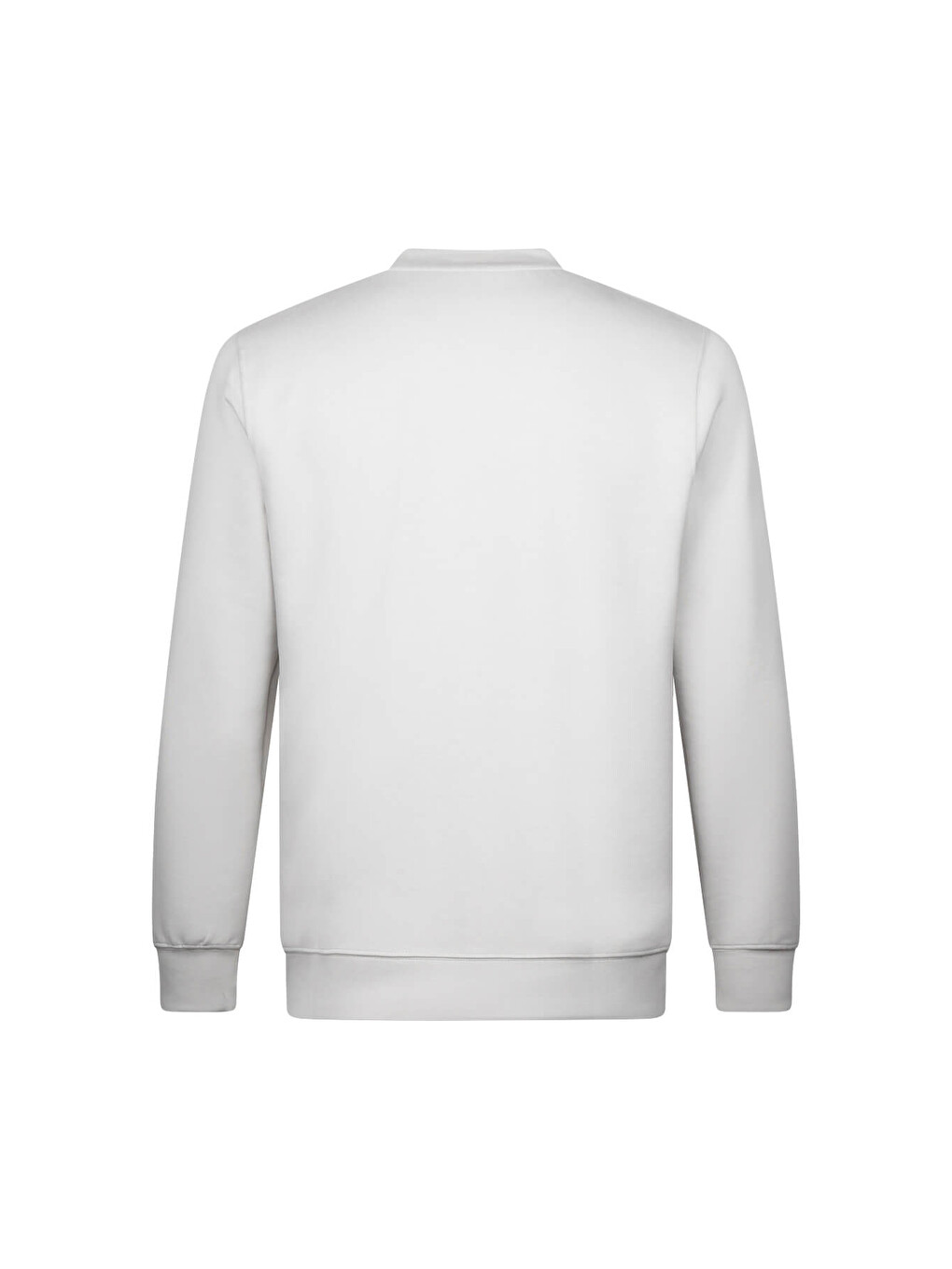Gri Regular Fit Bisiklet Yaka Sweatshirt-1