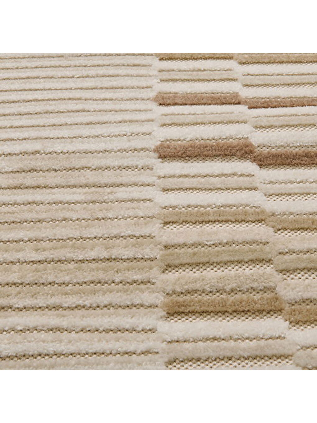 Soft Mono Tozumaz Antialerjik Halı - Bej - 80x150 cm-1