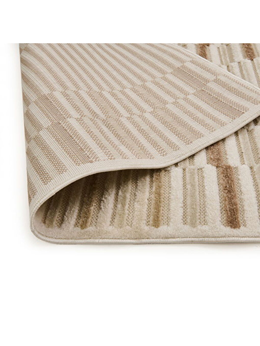 Soft Mono Tozumaz Antialerjik Halı - Bej - 80x150 cm-3