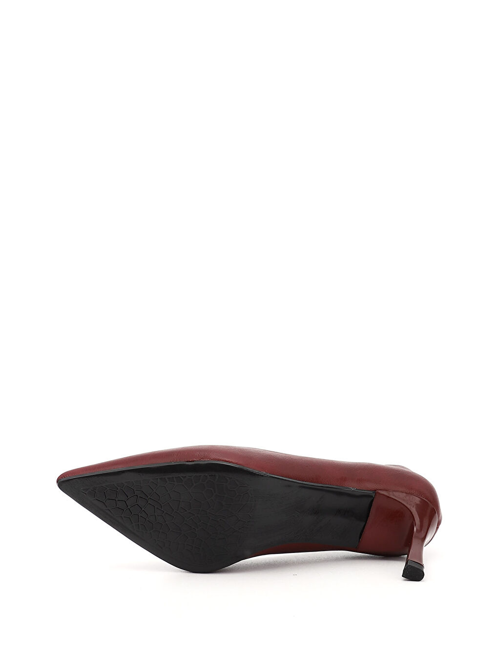 Bordo Kadın BORDO Sivri Burun İnce Topuklu Stiletto-3