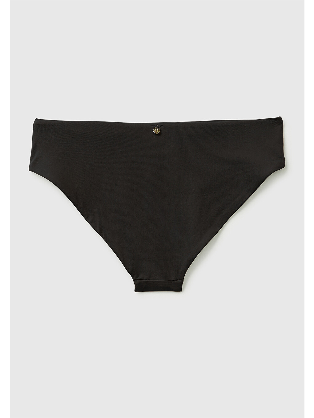 Kadın Siyah Arkası Logo Detaylı Bikini Altı-1