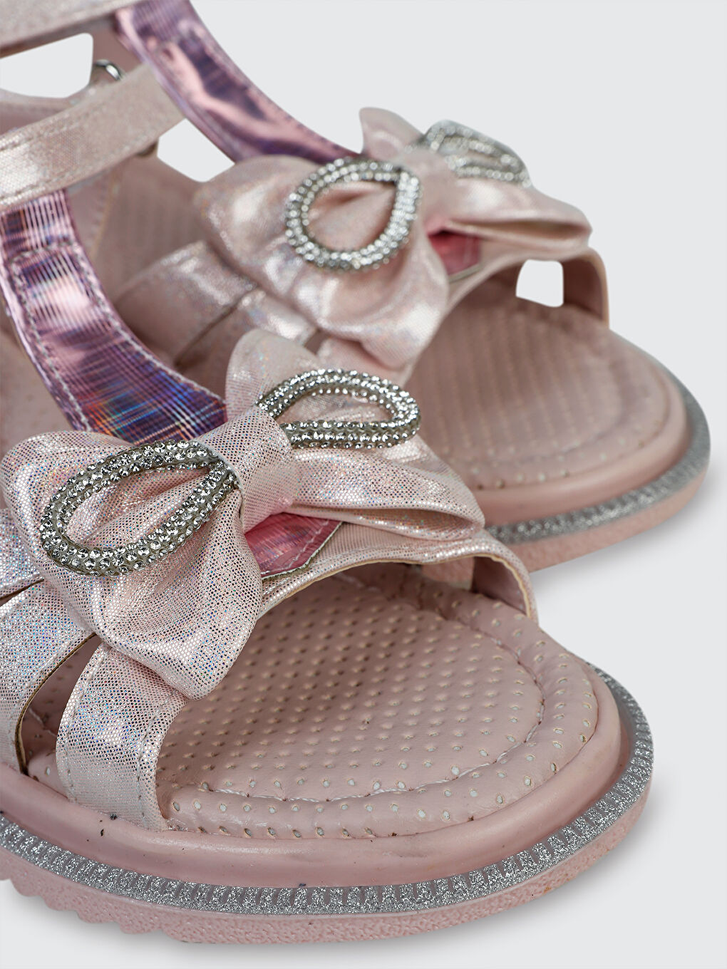 Pembe Girls Kız Çocuk Sandalet 31-35 Numara Pudra-3